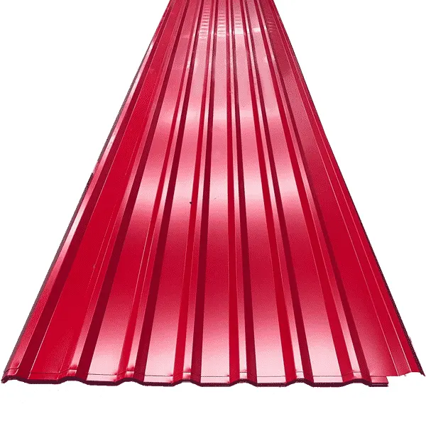 Teja metálica arquitectónica roja